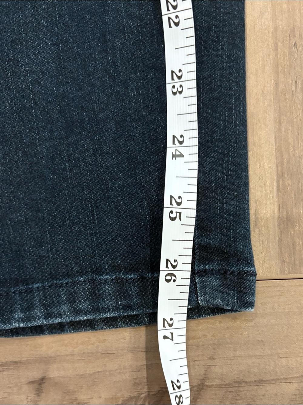 Crown & Ivy Dark Wash Embellished Metallic Button Skinny Jeans Size Petite 14 - Picture 12 of 14